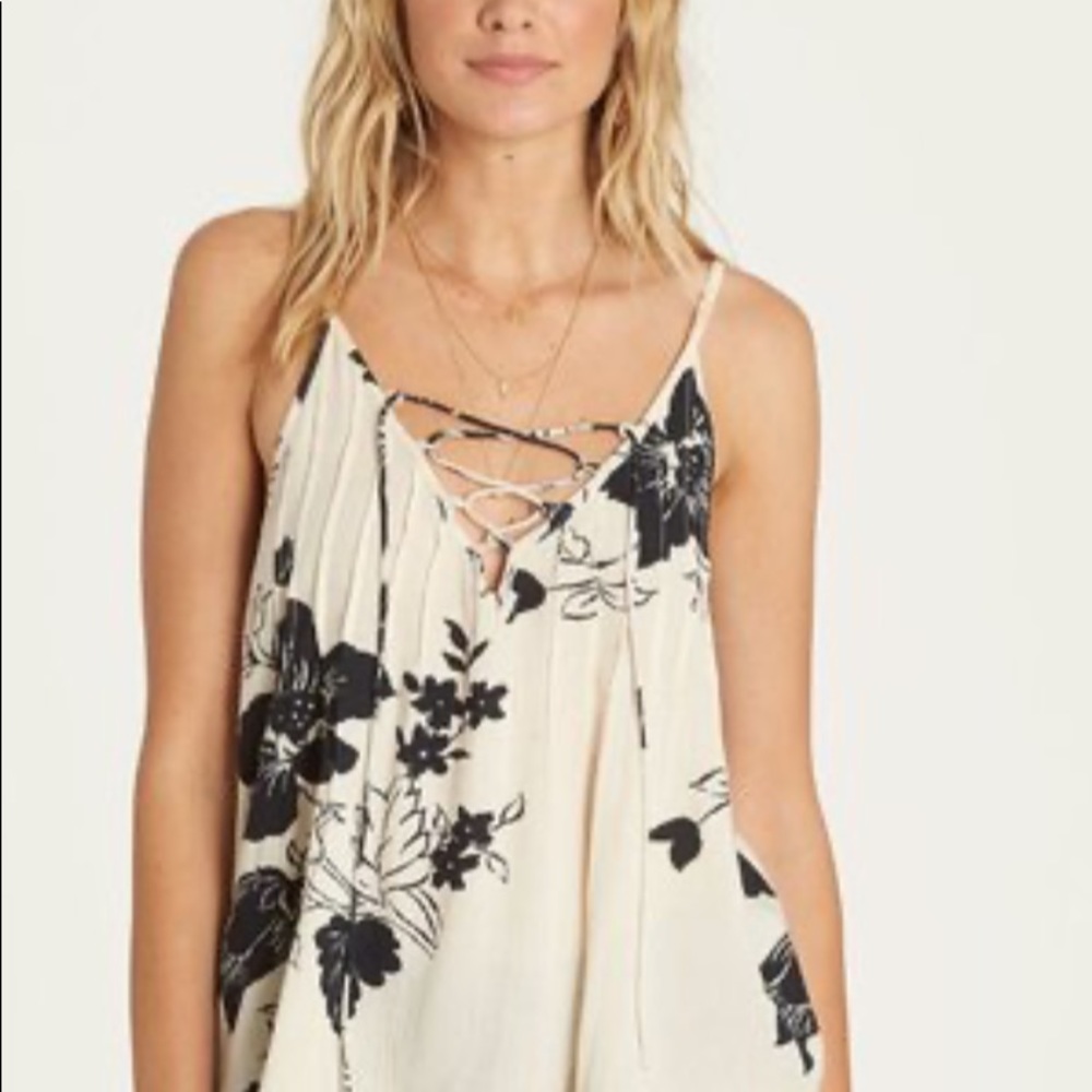 Billabong illusions of lace up tank